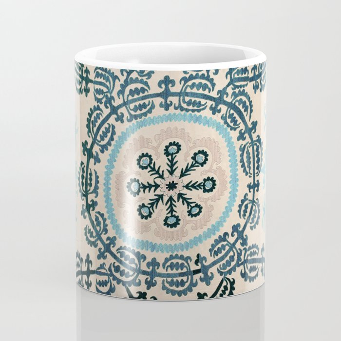 Ferghana Suzani  Northeast Uzbekistan Embroidery Print Coffee Mug Gallery Image 4