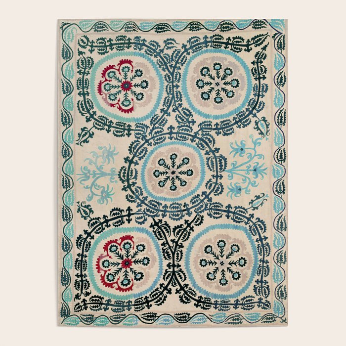 Ferghana Suzani  Northeast Uzbekistan Embroidery Print Poster Gallery Image 4