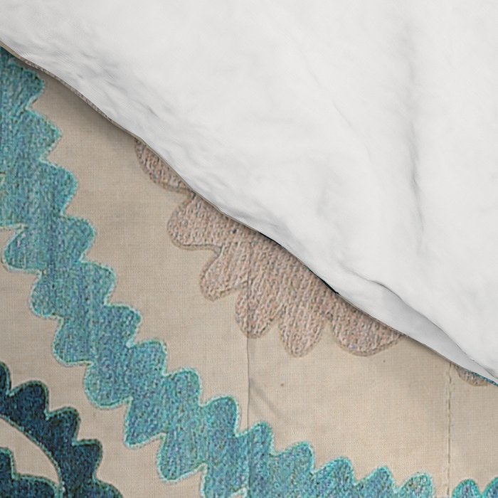 Ferghana Suzani  Northeast Uzbekistan Embroidery Print Comforter Gallery Image 4
