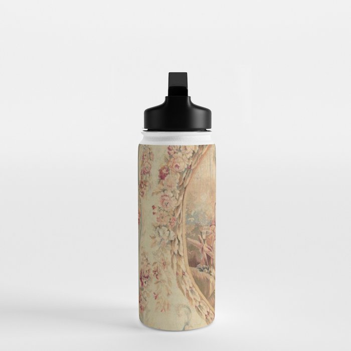 Antique 18th Century Louis XV Romantic Lovers French Beauvais Tapestry Water Bottle Gallery Image 3