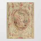 Antique 18th Century Louis XV Romantic Lovers French Beauvais Tapestry Poster Gallery Image 4