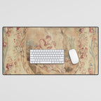 Antique 18th Century Louis XV Romantic Lovers French Beauvais Tapestry Desk Mat Gallery Image 1