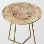 Antique 18th Century Louis XV Romantic Lovers French Beauvais Tapestry Side Table Gallery Image 2