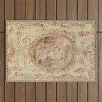 Antique 18th Century Louis XV Romantic Lovers French Beauvais Tapestry Outdoor Rug Gallery Image 1