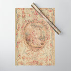 Antique 18th Century Louis XV Romantic Lovers French Beauvais Tapestry Wrapping Paper Gallery Image 1