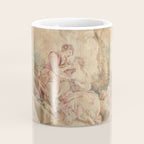 Antique 18th Century Louis XV Romantic Lovers French Beauvais Tapestry Coffee Mug Gallery Image 4