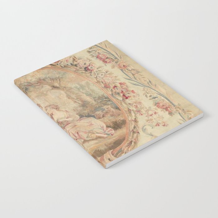 Antique 18th Century Louis XV Romantic Lovers French Beauvais Tapestry Notebook Gallery Image 2