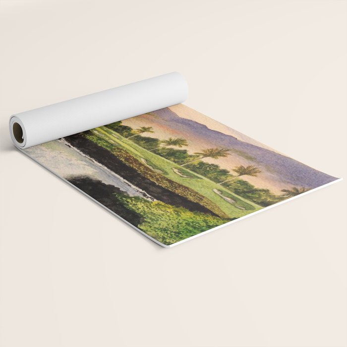Mauna Kea Golf Course Hawaii Hole 3 Yoga Mat Gallery Image 2