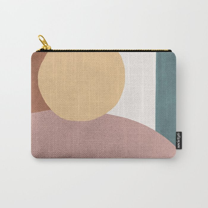 Abstract Earth 1-1 - Painted Shapes Carry All Pouch Gallery Image 1