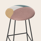 Abstract Earth 1-1 - Painted Shapes Stool Gallery Image 2