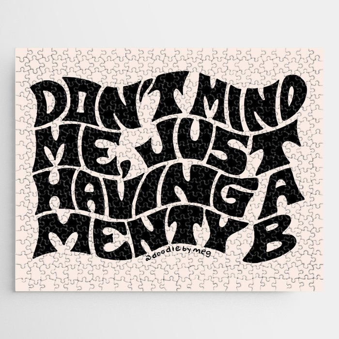Don't Mind Me in Black Jigsaw Puzzle Gallery Image 1