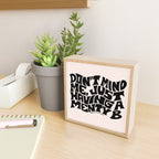 Don't Mind Me in Black Mini Art Print Gallery Image 2
