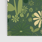 Birds & Flowers Green Poster Gallery Image 3