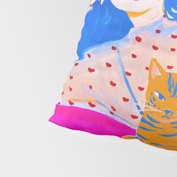 Relaxing with Cat Pillow Sham Gallery Image 4