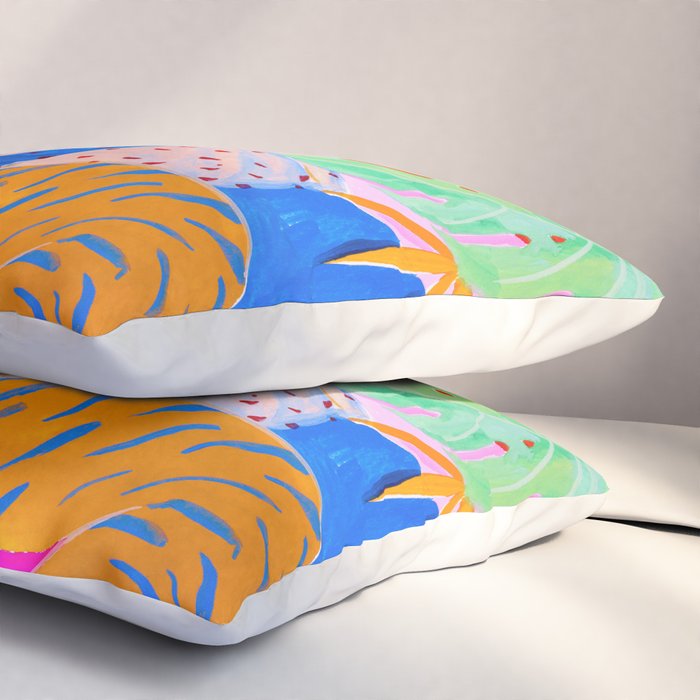 Relaxing with Cat Pillow Sham Gallery Image 3