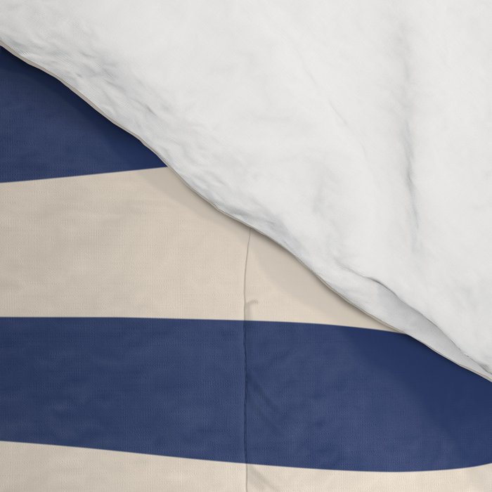 Retro Fantasy Swirl Abstract in Blue and Cream Comforter Gallery Image 4