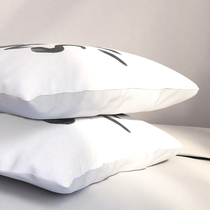 Good Vibes â Black Ink Pillow Sham Gallery Image 3