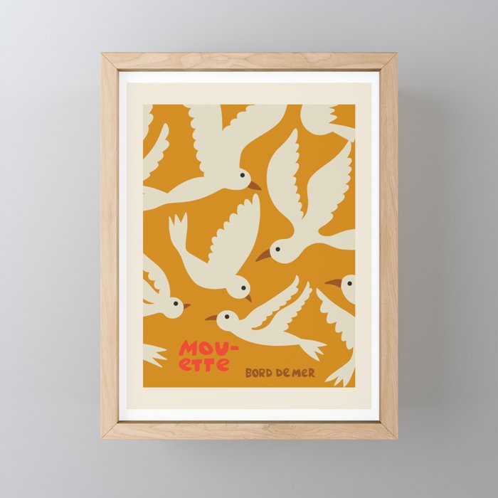 MOUETTE BRIGHT Mini Art Print Gallery Image 1