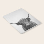 Highland Cow - Black & White Notebook Gallery Image 2