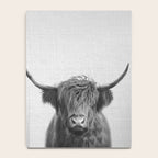 Highland Cow - Black & White Notebook Gallery Image 4