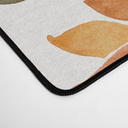 Sunflower Watercolor â Yellow & Black Palette Desk Mat Gallery Image 4