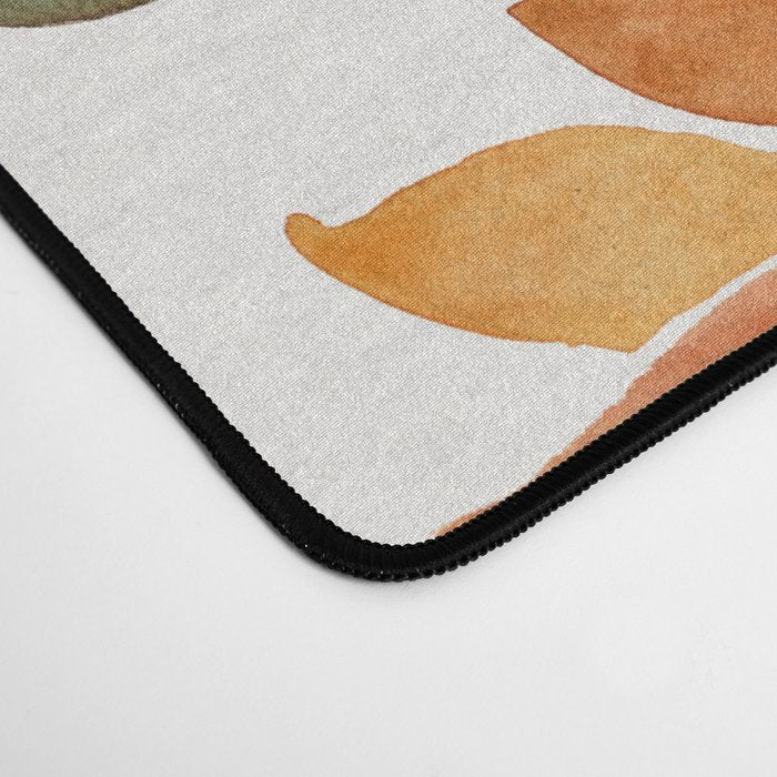 Sunflower Watercolor â Yellow & Black Palette Desk Mat Gallery Image 4