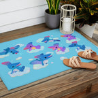 Pteranodon in the blue sky Outdoor Rug Gallery Image 2