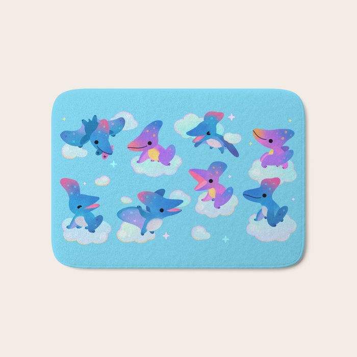 Pteranodon in the blue sky Bath Mat Gallery Image 1