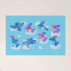 Pteranodon in the blue sky Welcome Mat Gallery Image 1