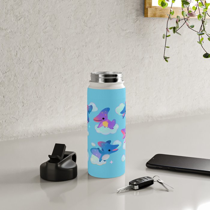Pteranodon in the blue sky Water Bottle Gallery Image 4