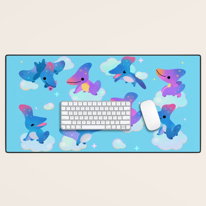 Pteranodon in the blue sky Desk Mat Gallery Image 1