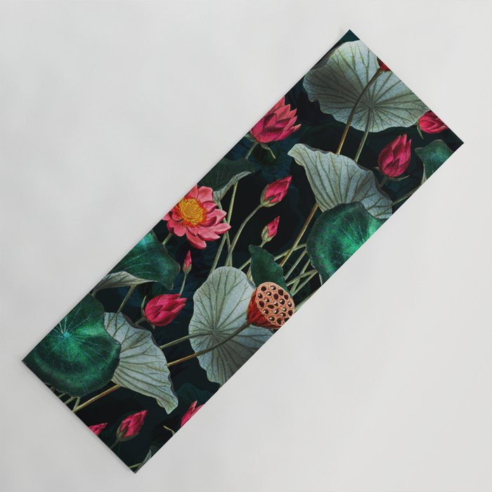 Water Lily - Night Yoga Mat Gallery Image 1