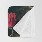 Water Lily - Night Throw Blanket Gallery Image 3