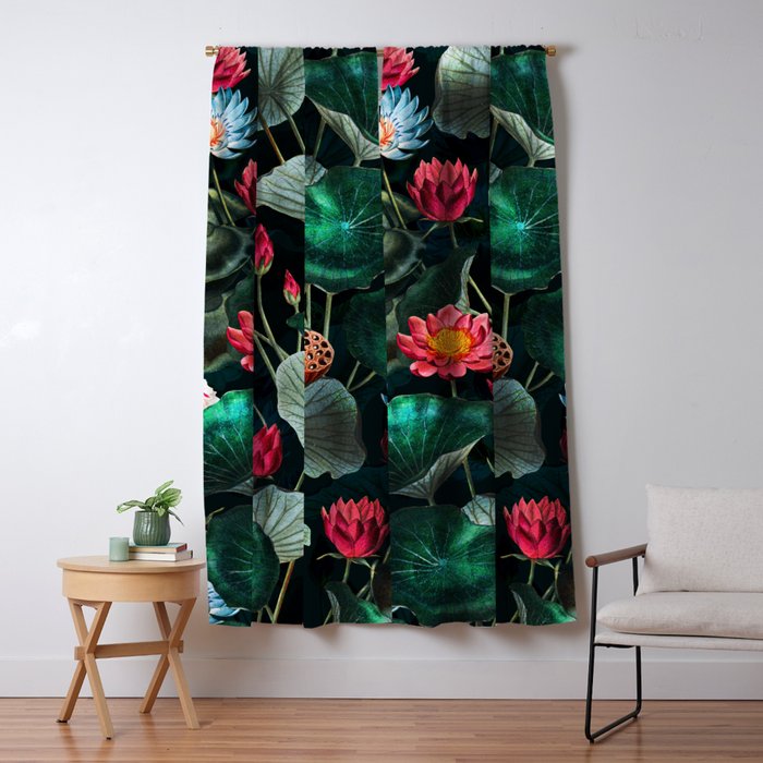 Water Lily - Night Window Curtain Gallery Image 5