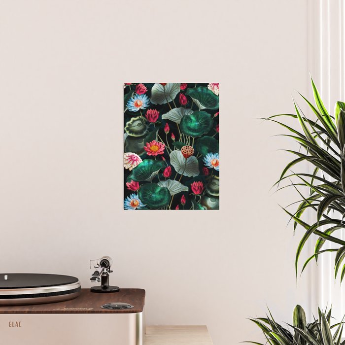 Water Lily - Night Poster Gallery Image 2