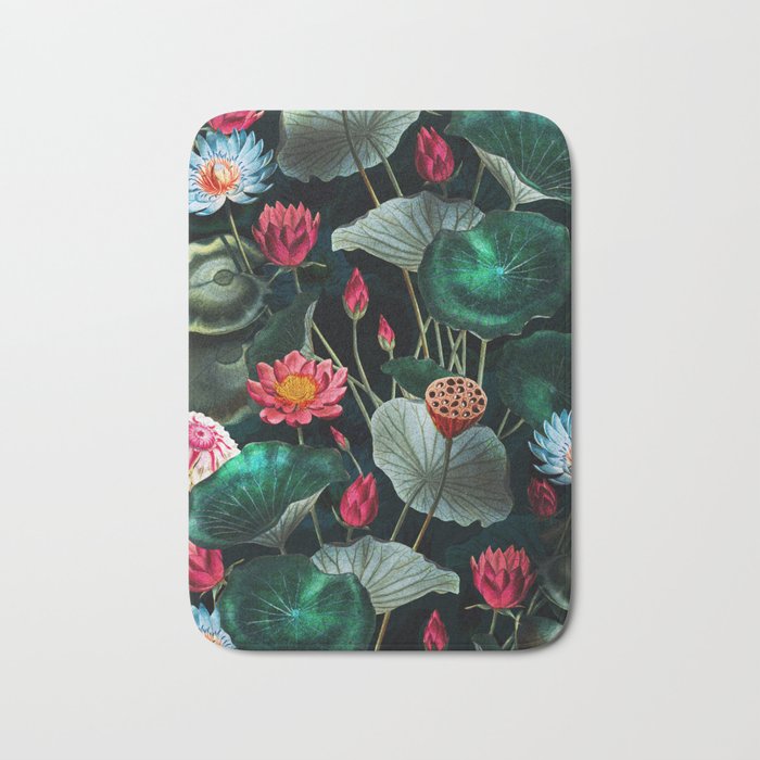 Water Lily - Night Bath Mat Gallery Image 1