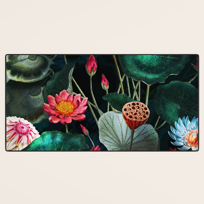 Water Lily - Night Desk Mat Gallery Image 3