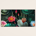 Water Lily - Night Desk Mat Gallery Image 3