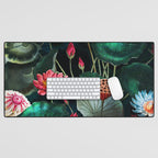 Water Lily - Night Desk Mat Gallery Image 1