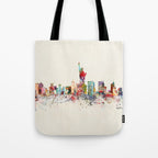 new york skyline Tote Bag Gallery Image 1