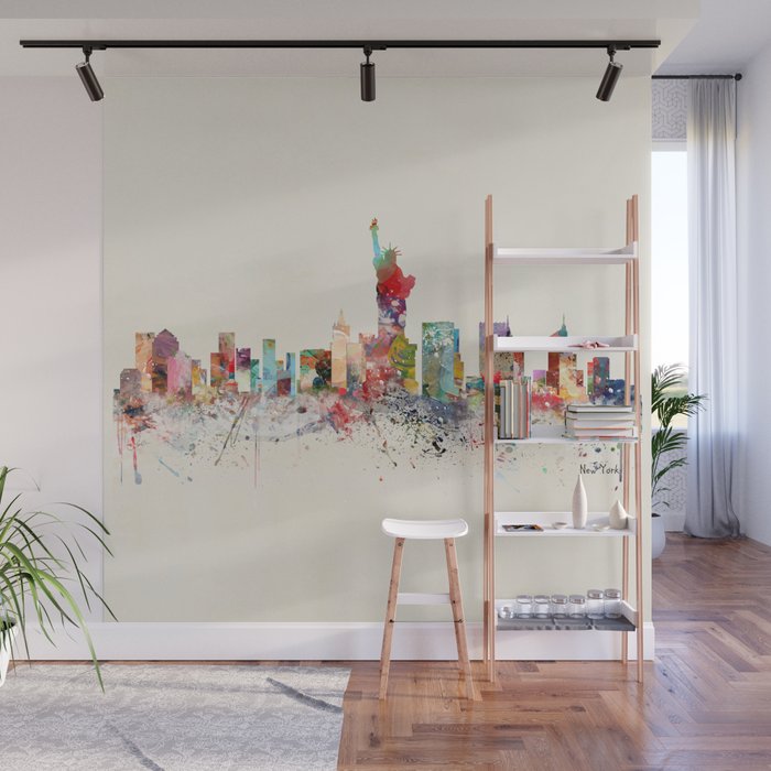 new york skyline Wall Mural Gallery Image 1