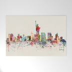 new york skyline Welcome Mat Gallery Image 1
