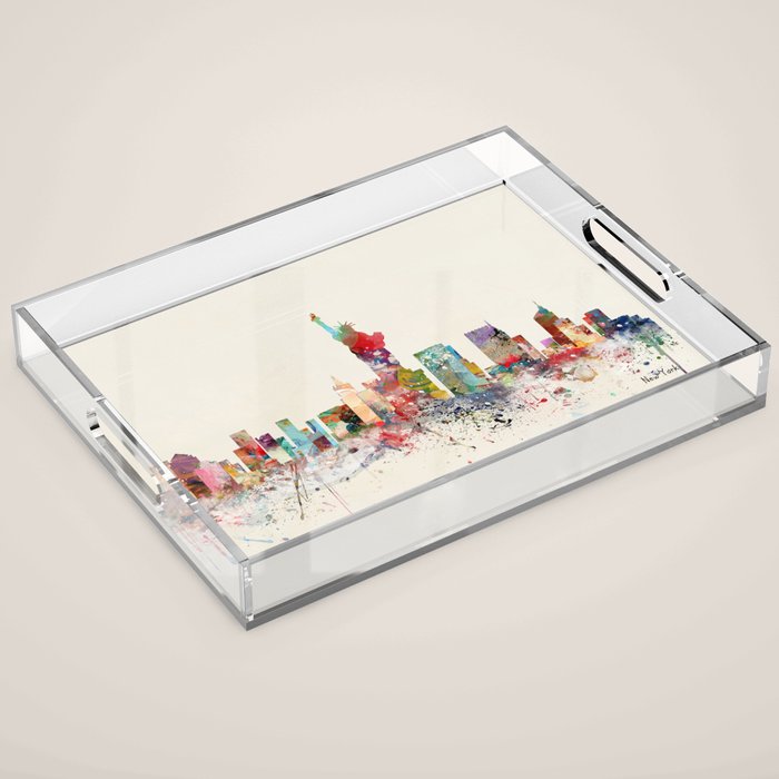 new york skyline Acrylic Tray Gallery Image 1