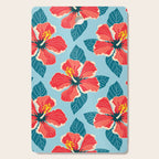 Tropical hibiscus summer flower art pattern Cutting Board Gallery Image 1