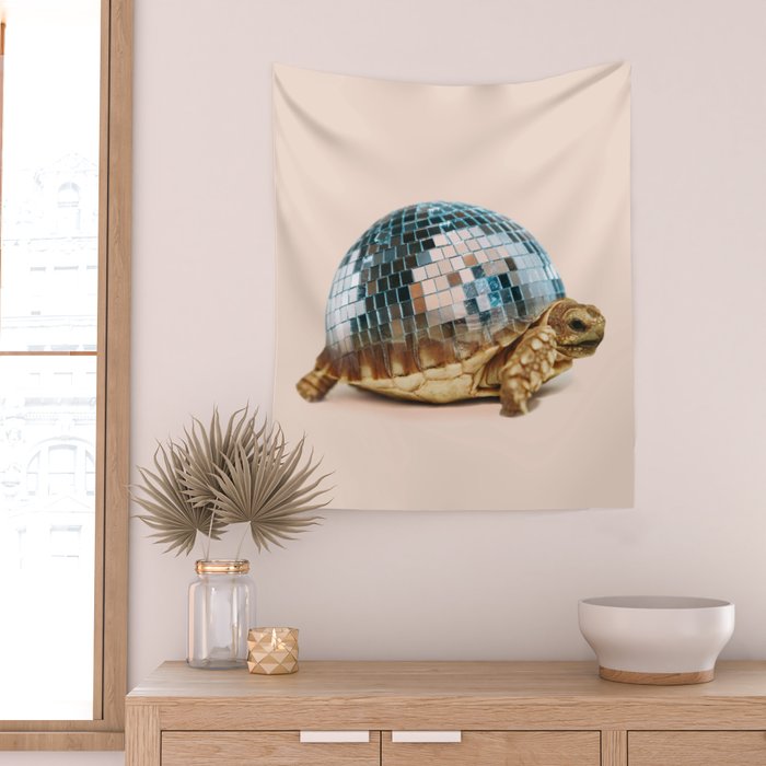 DISCO TURTLE Wall Tapestry Gallery Image 2