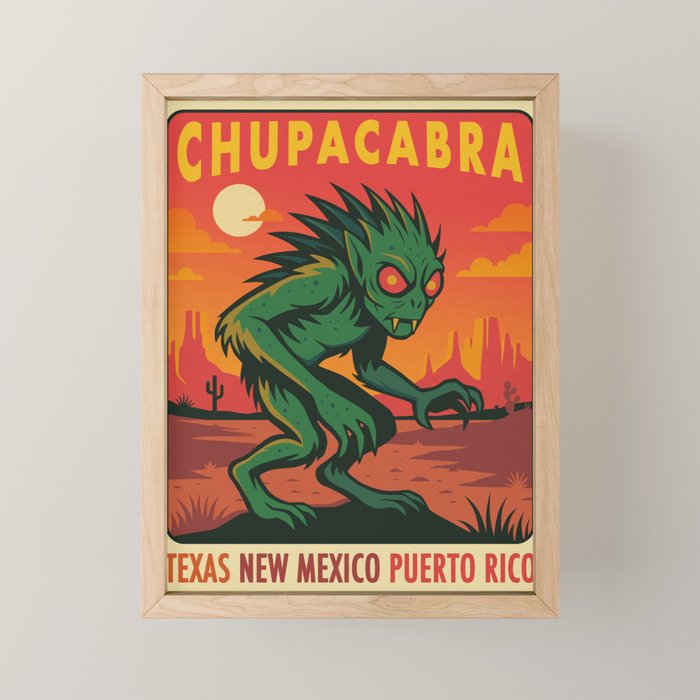 Chupacabra Mini Art Print Gallery Image 1