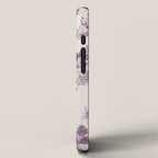 Toile de Jouy Vintage French Plum Striped Pastoral Pattern iPhone Case Gallery Image 2