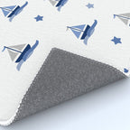 Navy Blue Nautical Sailboat Rug Gallery Image 4