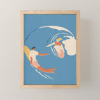 Wave lovers Mini Art Print Gallery Image 1