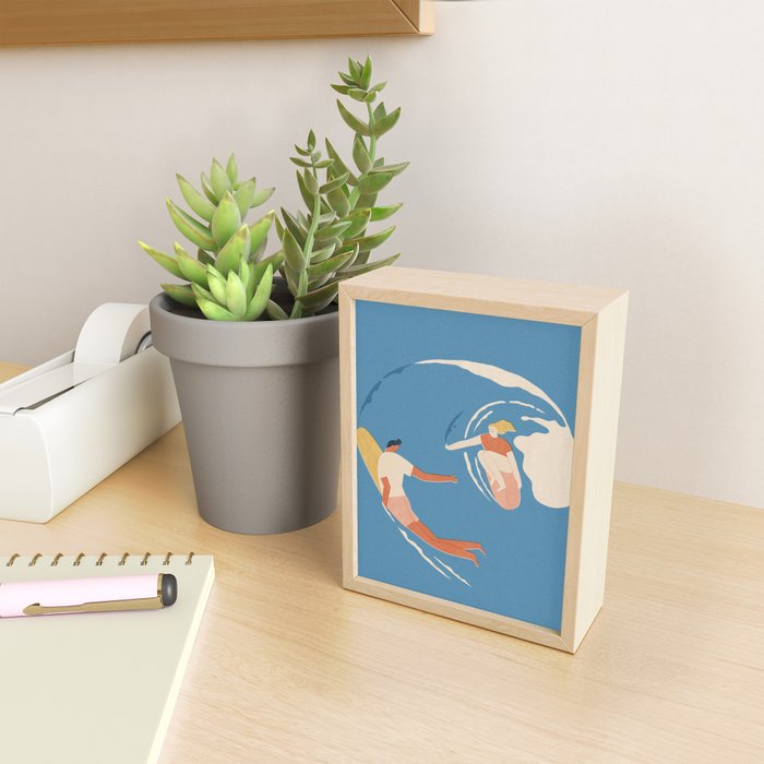Wave lovers Mini Art Print Gallery Image 2